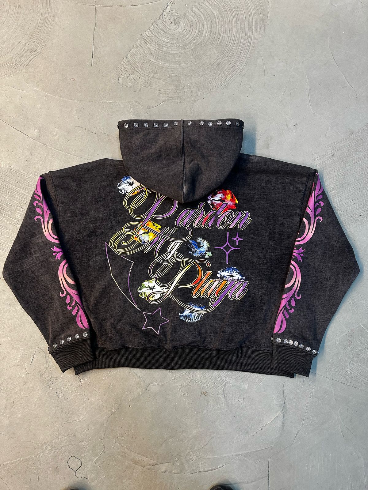 PARDON MY PLAYA JACKET (ACID WASH)