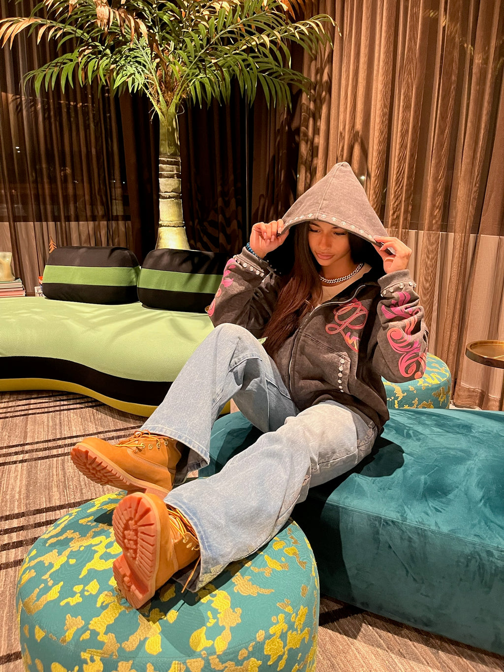 PARDON MY PLAYA JACKET (ACID WASH)